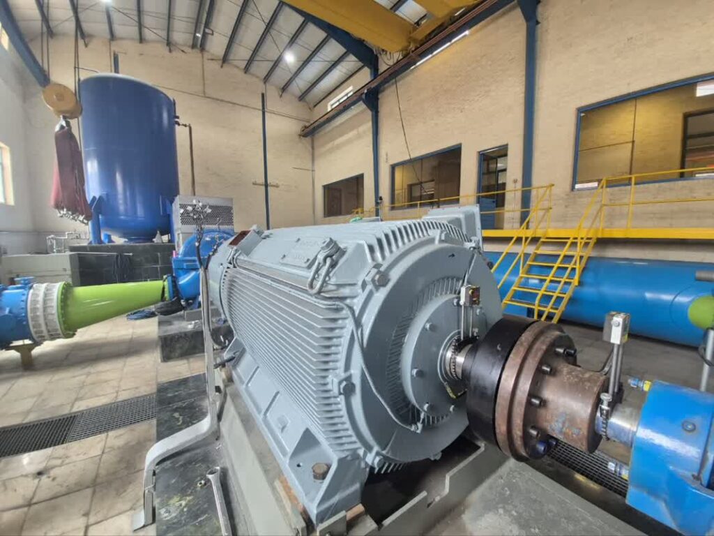 سرویس در محل و همراستاسازی لیزری الکتروپمپ های ۶.۶ کیلوولت - ایستگاه های پمپاژ آب