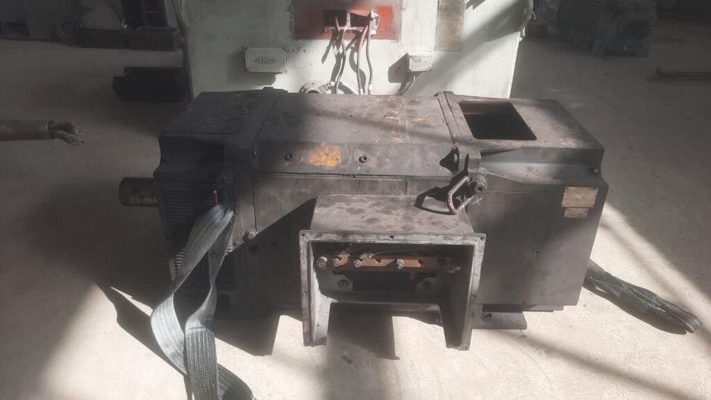 سوختن الکتروموتور۳۰۰ کیلووات DCاز کارخانه فولادی در تبریز