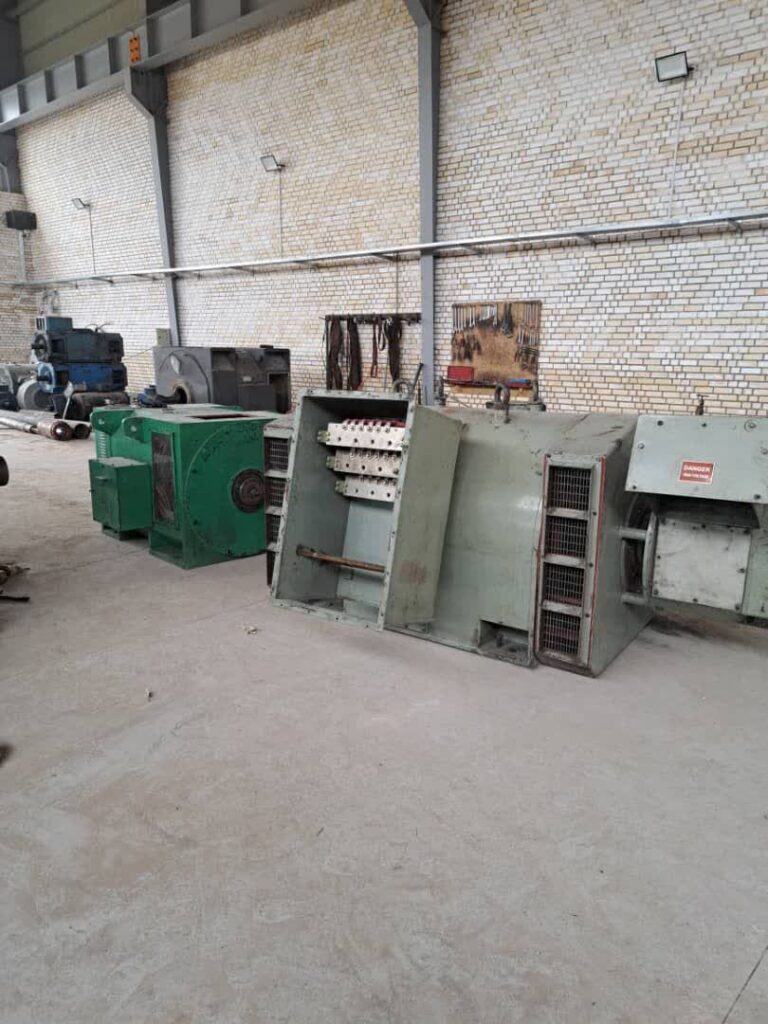 سیم پیچی کامل رتور الکتروموتور ۱۲۵۰ کیلواتی از کارخانه فولادی غرب کشور